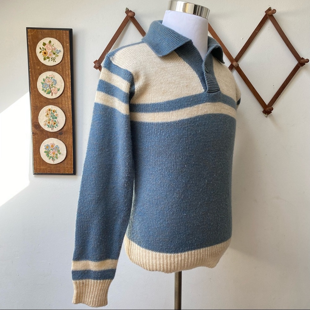 Vintage 1960s 1970s Knit Sweater - Picture 9 of 16